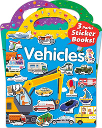 Walenced Reusable Sticker Book, Stickers for Kids - Vehicle+Animal+Farm