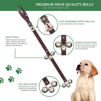 Caldwell's Pet Supply Co. Dog Potty Bells, Dog Door Bell - Set of 2 Potty Bells / Brown - image 2