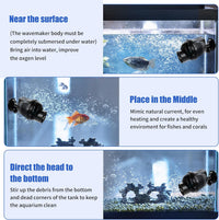 AQUANEAT Circulation Pump, 800GPH Aquarium Wave Maker - 1300 GPH - image 3