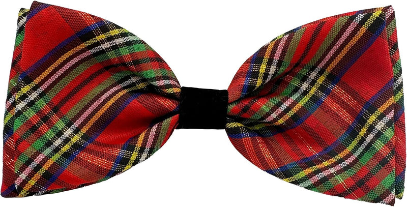Huxley & Kent Pet Bow Tie for Dogs & Cats, Small/Medium - Christmas Plaid / Small