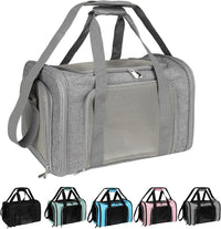Top tasta Dog Cat Carrier Pet Carriers for Small Medium Large Cats - 20.0"L x 13.0"W x 13.0"H / Grey