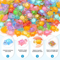 200pcs Mini Resin Ladybug Decor Tiny Ladybug for Crafts Dollhouse - 200pcs Mini Resin Turtles( 0.31 * 0.47inch) - image 2