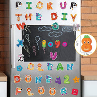 Auzesto 48 magnetic letters and numbers shaped like animals, fruits and vegetables - view 3