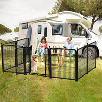 Dog Playpen 48 inch 8 Panels Total 17.7 Ft Dog Fence Outdoor - 48''(H)-8panels-17.7ft(L) - image 4