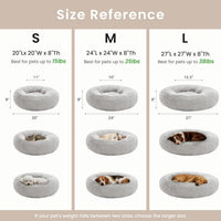 Love's cabin Calming Cat Bed for Indoor Cats - Light Grey / 20" - image 3