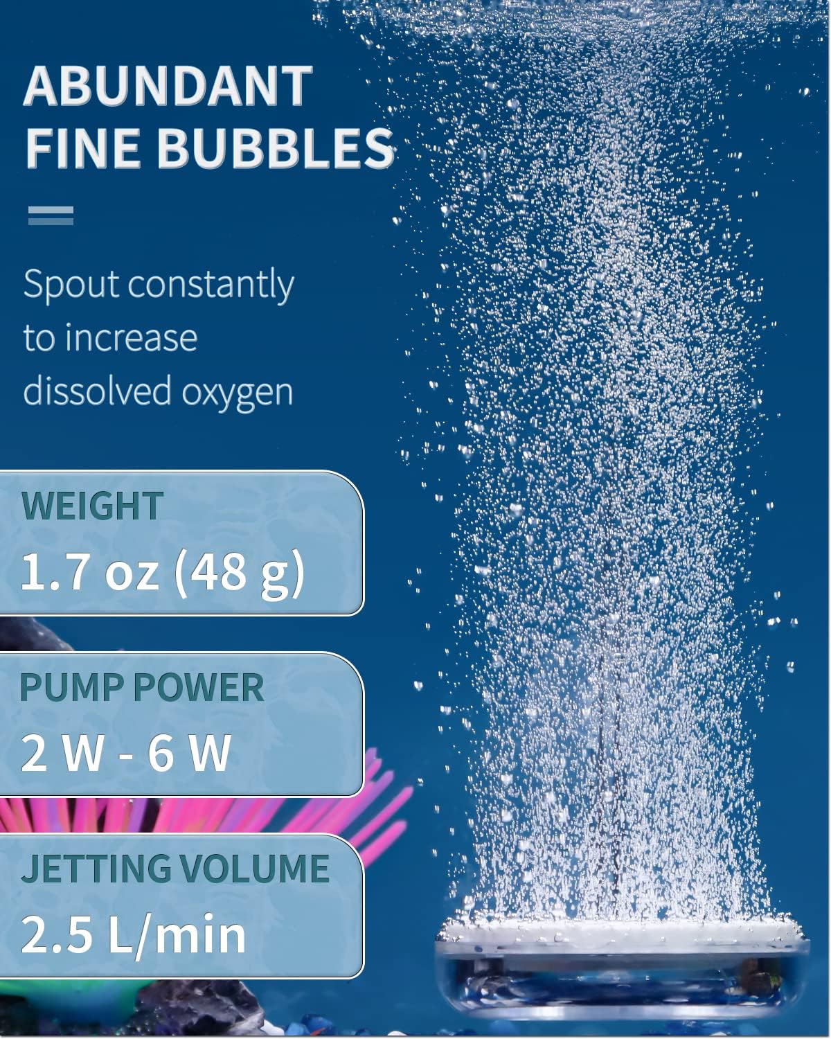 Pawfly Aquarium Air Stone Disc Tiny Micro Bubble Diffuser Release - 2.4 in - image 2
