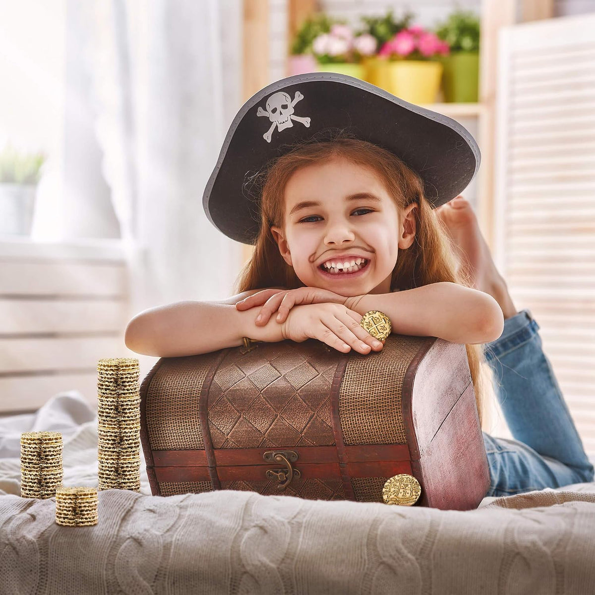 Leib Games Gold Metal Pirate Coins - 35 Pcs - image 4