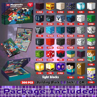 Magneverse Magnetic Blocks, Magnet Building Cubes for Boys Girls - Twilight Forest / 200 pcs - image 3
