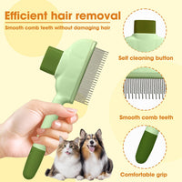 Cat Hair Brush & Dog Brush - green 1pcs - image 3