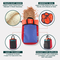 OutdoorBengal Go Litter Portable Travel Litter Box Set for Cats – Daily Care for Cats - Small Kit - image 3