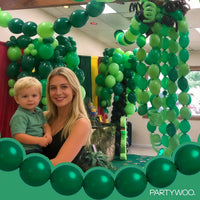 PartyWoo 100 white 6 inch linking balloons for garlands and arches - view 26