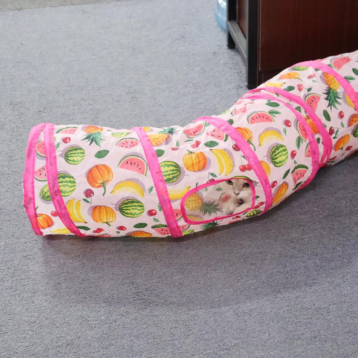 Andiker Cat Tunnel for Indoor Cats - S Pink - image 4