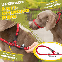 Fida Durable Slip Lead Dog Leash - 4ft - Large (1/2") / Red - image 3