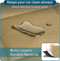 SUV Cargo Liner for Dogs - Trunk Cover with Side Walls for Compact SUV – Essentials for Dogs - Khaki / Large (With Flaps) 93" - image 4