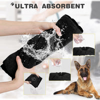 Chumia 4 Pcs Dog Towels for Drying - 16 x 32 Inch / Black - image 3