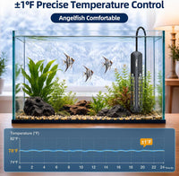 FREESEA Adjustable Aquarium Heater 20-50Gal: 200W 64-95°F Precise - 200W(20-40gallon) - image 4