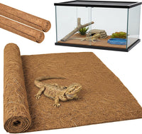 Reptile Carpet, Reptile Mat, Bearded Dragon - 2 PCS / Brown 18"×36"