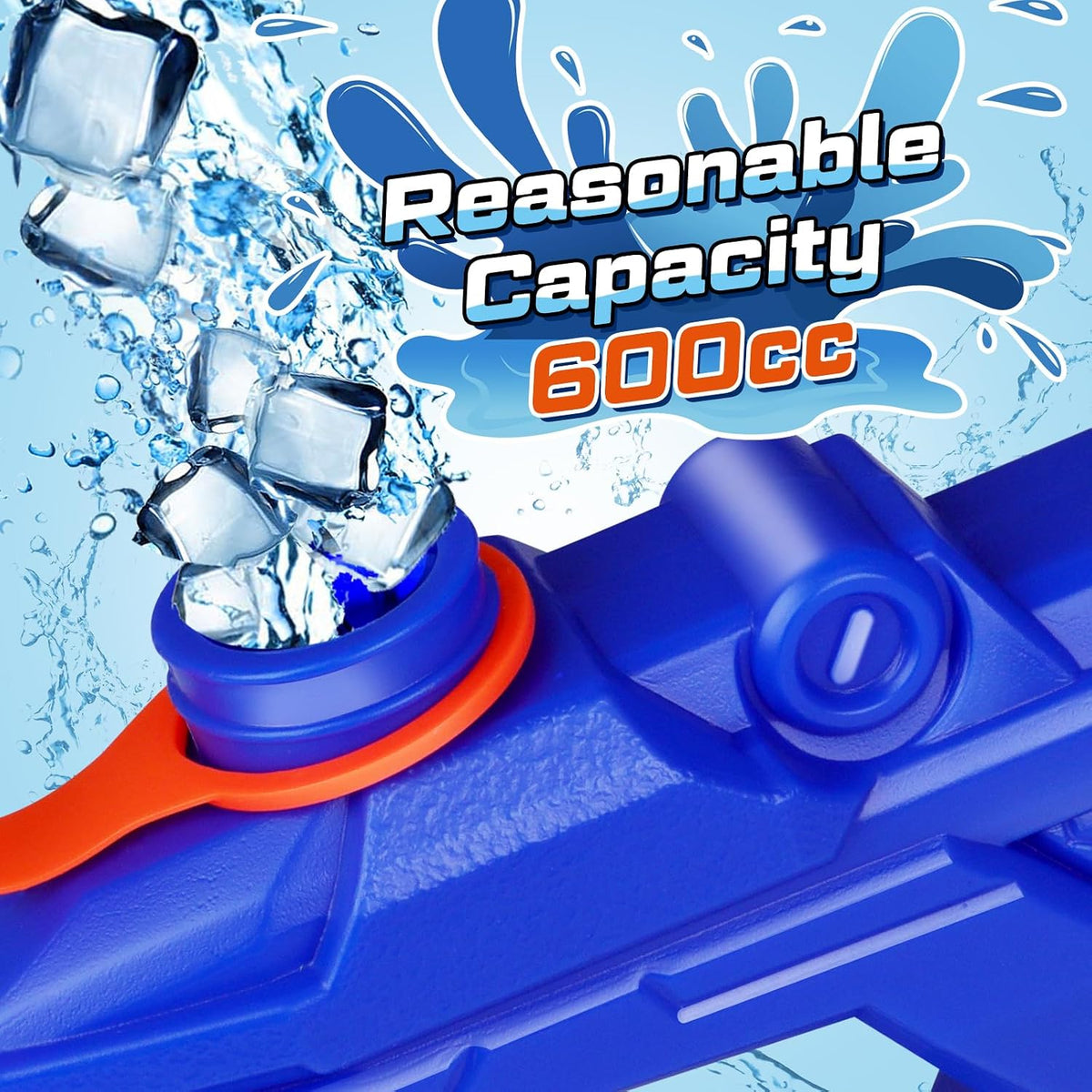 Quanquer 3 Pack Water Guns for Kids Adults - Blue Cyan Grey - image 4
