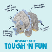 goDog Dinos Frills Squeaky Plush Dog Toy with Chew Guard Technology - image 2