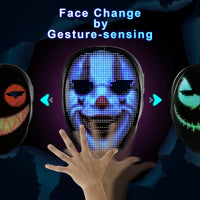 Gootus LED Halloween Mask with Gesture Sensing & Customizable – Fun for Kids & Family - image 3