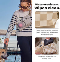 Cleverpup Walk & Train 2-in-1 Dog Walking Bag, Hands-Free - Sand - image 2
