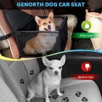 GENORTH Dog Car Seats for Small and Medium Dogs - Cationic Black / Up to 20 lb - image 3