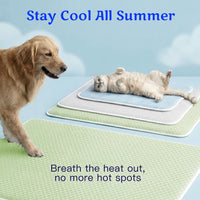 Mora Pets Dog Cooling Mat Instant Pet Cooling Pad Bed for Large Dogs - Green / 40-Inch (Large) - image 3