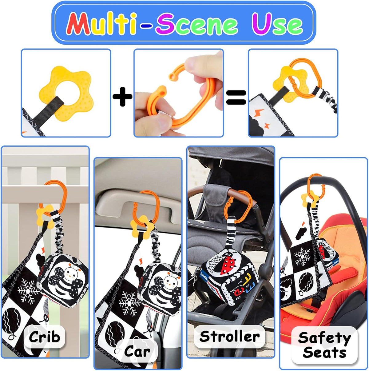 3 Pcs High Contrast Baby Toys - image 4