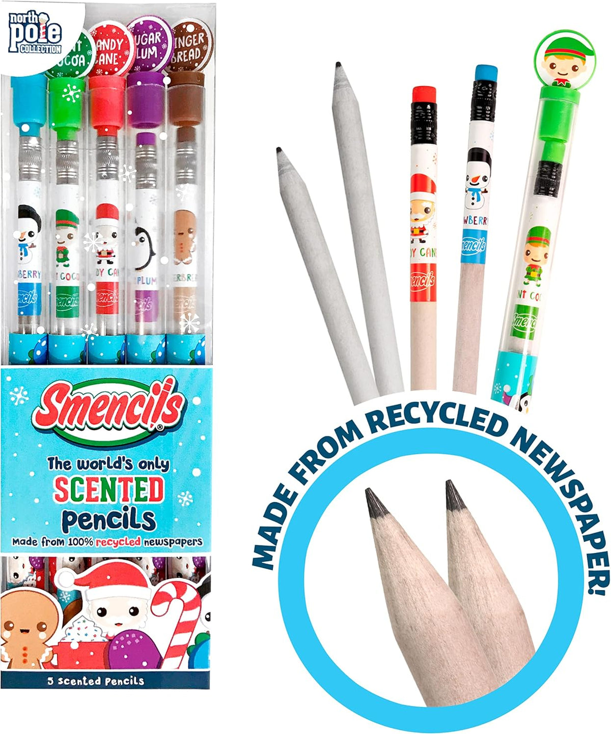 Halloween Smencils Cylinder, HB #2 Scented Smelly Pencils - Holiday - image 3