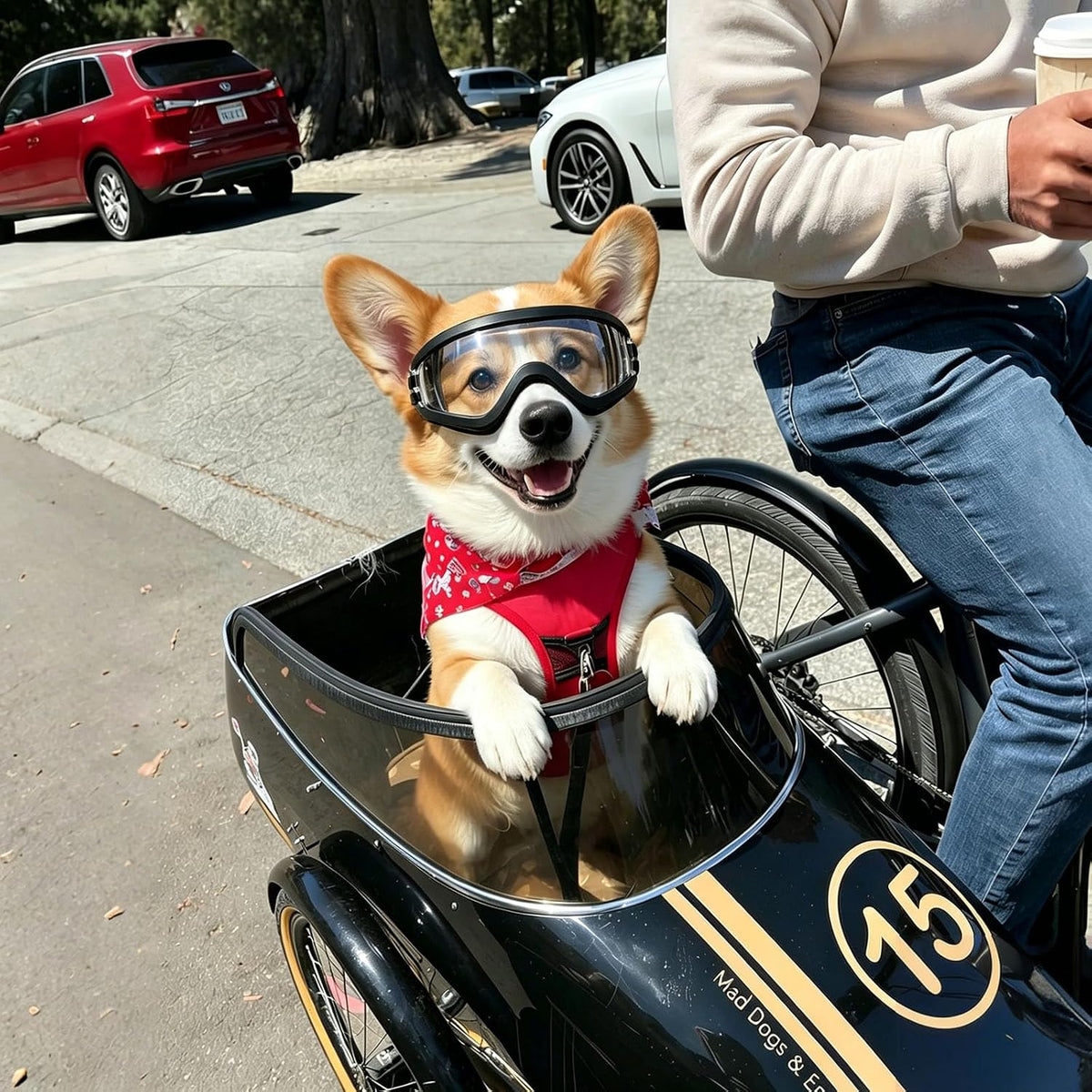 Dog Goggles for Small Breeds - Medium / Clear - image 2