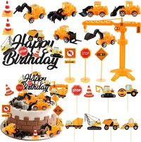 44PCS Halloween Cake Toppers with Spider Bat Castle Pumpkin Skull - Construction