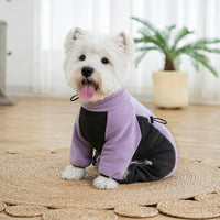 Fleece Dog Coat for Small Medium Dog - Purple / L - image 2