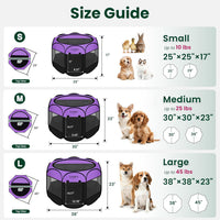 Love's cabin Pet Puppy Dog Playpen - Purple / 38.0"L x 38.0"W x 23.0"H - image 2