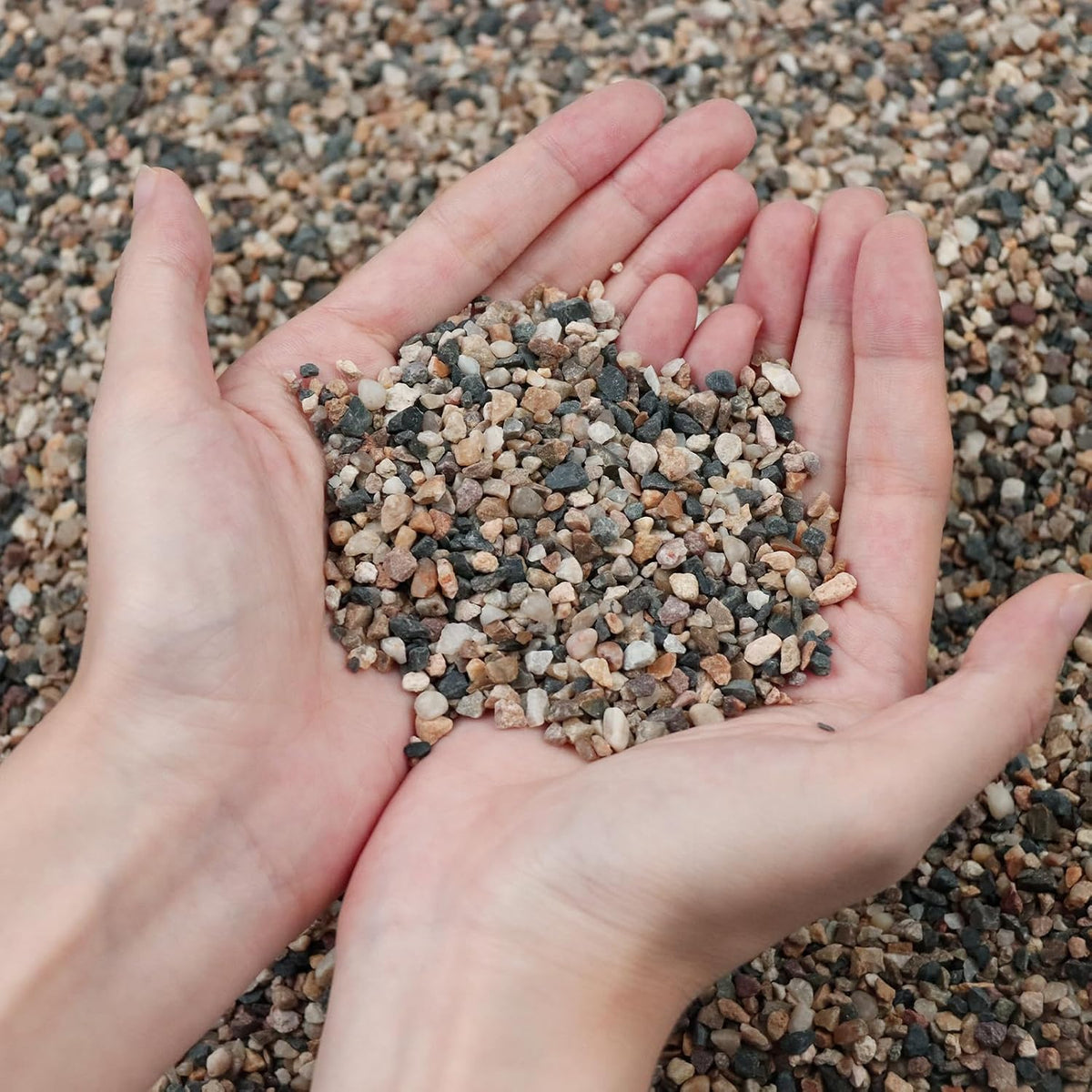 Silica Gravel, Multi-Purpose Mixed Silica Sand for Fire Pits - 11LB / Mixed Large - image 2
