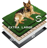 MEEXPAWS Dog Grass Pee Pads for Dogs with Tray - XL 45×34 inch