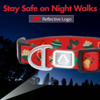 Medium Dog Collar, Neck 12"-20" - Large (Neck 16’’-25’’) / Christmas - image 4