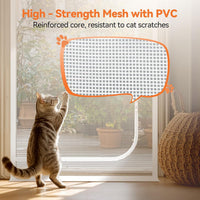 BFNN Cat Proof Screen Door, Extra Tall Mesh Gate - White / Fits Door Opening Size Up to 34''x 82'' - image 3
