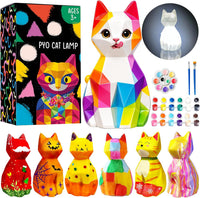 FUNZBO 4.3in Paint Your Own Dinosaur Lamp Kit - Cat