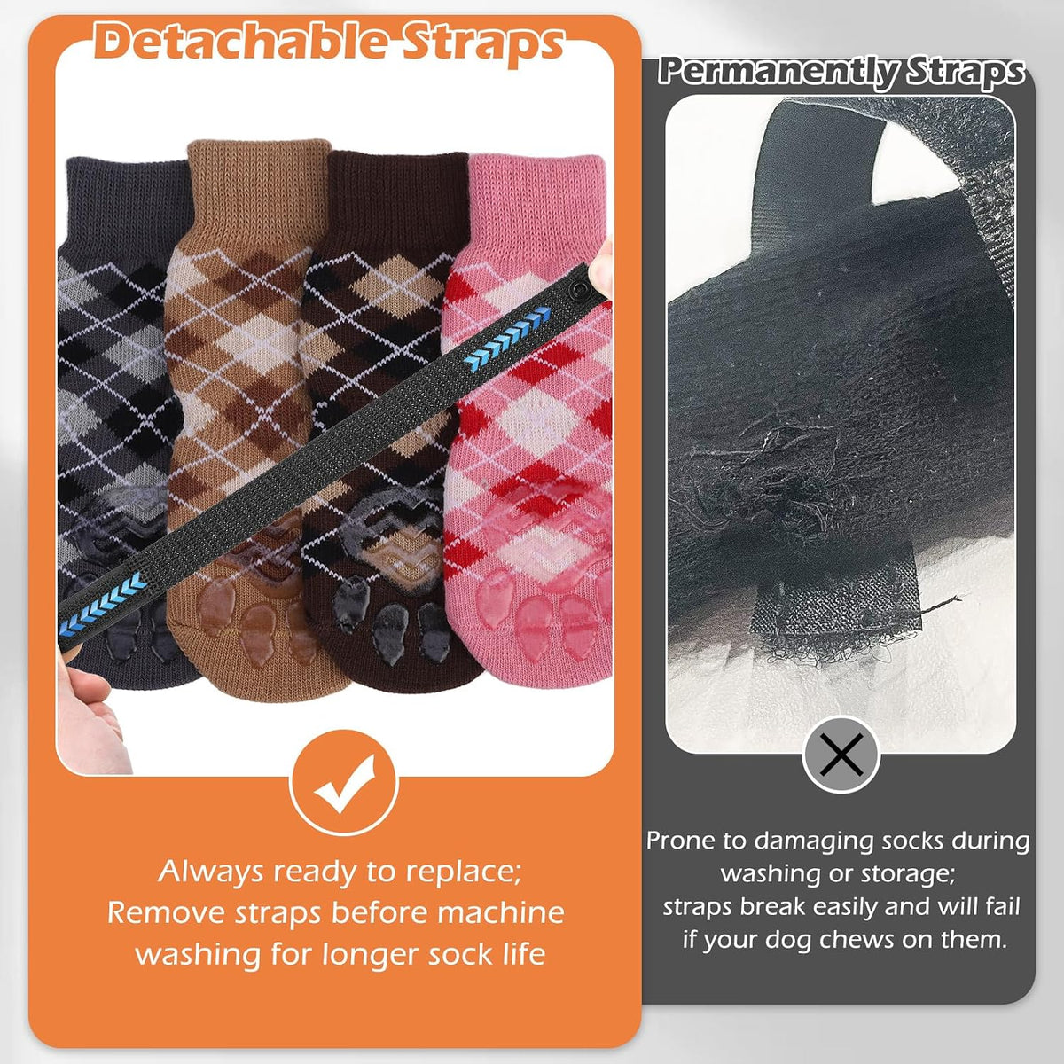 EXPAWLORER Dog Socks to Prevent Licking Paws - X-Large / Pink - image 3
