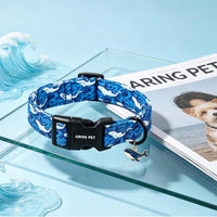 ARING PET Halloween Dog Collar-Cute Fall Dog Collar for Small Dogs - Large / Summer Blue Whale - image 2