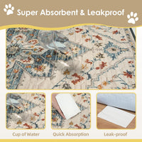 Washable Pee Pad for Dogs - White Medallion / 72" x 72" (1 Pack) - image 4