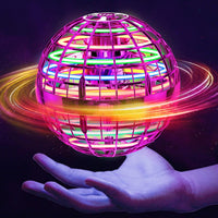 Ivtivfu Flying Orb Ball with Dazzling Lights - Pink