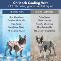 Spark Paws Dog Cooling Vest, Evaporative Summer Cooling - Cherries / X-Large - image 2