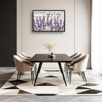 Large Lavender Wall Art for Living Room, Framed Oversized Rustic Floral Wall Decor Christian Give It To God Canvas Painting Modern Artwork for Living Room Bathroom Bedroom Office Dining Room 36"x24"