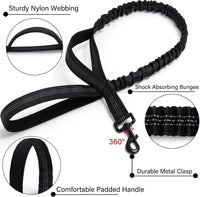 Tactical Dog Collar, Adjustable Military Training Nylon Pet Collar, Black L – Essentials for Dogs - Black Set / XXLarge :Width 1.5",Neck 24-29" - image 4