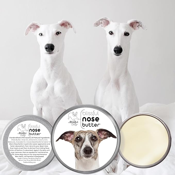 The Blissful Dog Whippet Unscented Nose Butter - Dog Nose Butter, 2 Ounce