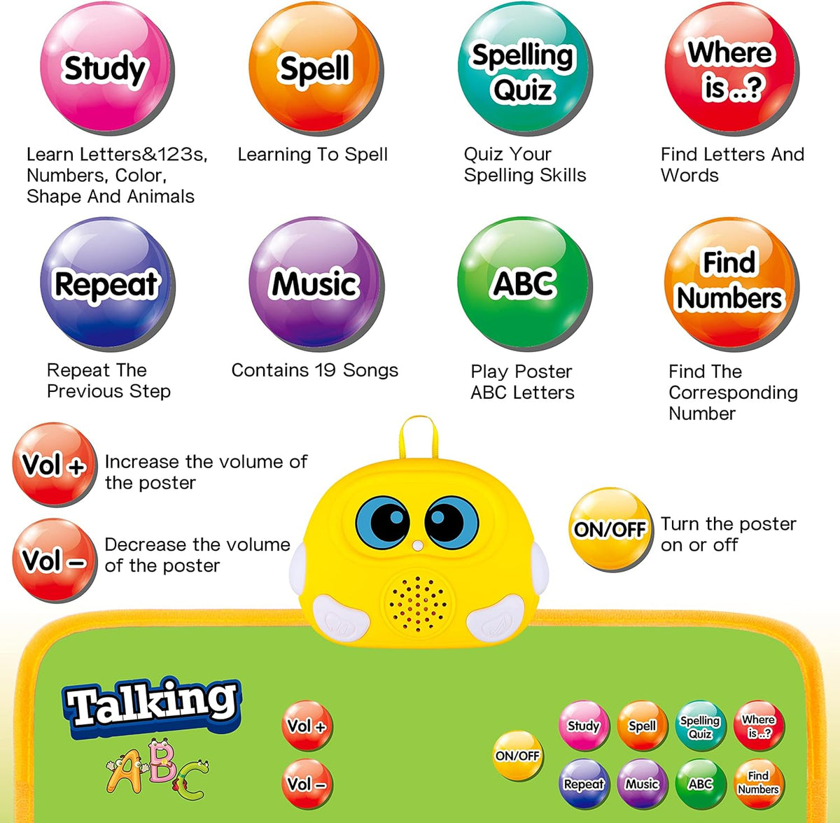 Electronic Alphabet Wall Chart - Green - image 2