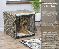 MidWest Homes for Pets Medium Dog Crate Cover - Brown Geometric Pattern / Fits 36 Inch Crate - image 2