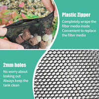 AQUANEAT 10pcs Aquarium Filter Media Bags - 5.5" x 8" - image 3