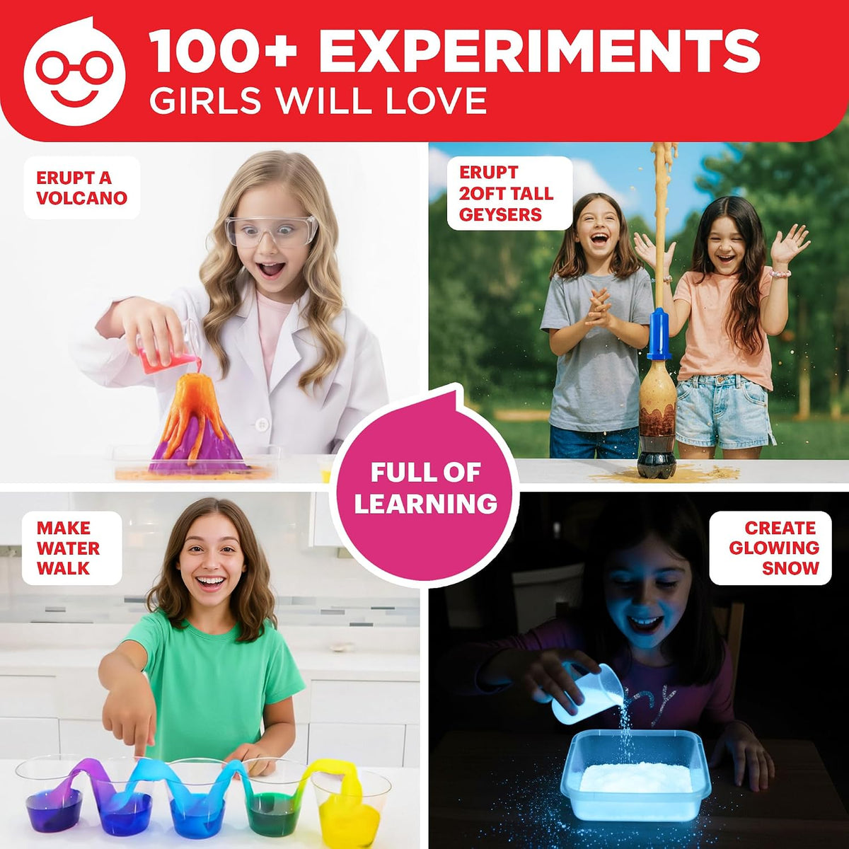 Doctor Jupiter Girls' First Science Experiments Kit for Kids Ages 4+ – Fun for Kids & Family - Girls' Super Science Kit: 8+ - image 3